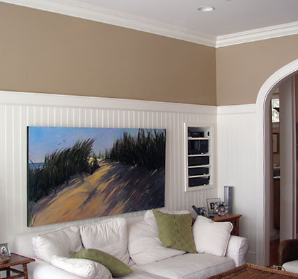 Interior painting work at a residential home